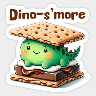 Adorable Dinos'more S'mores Dessert design Sticker